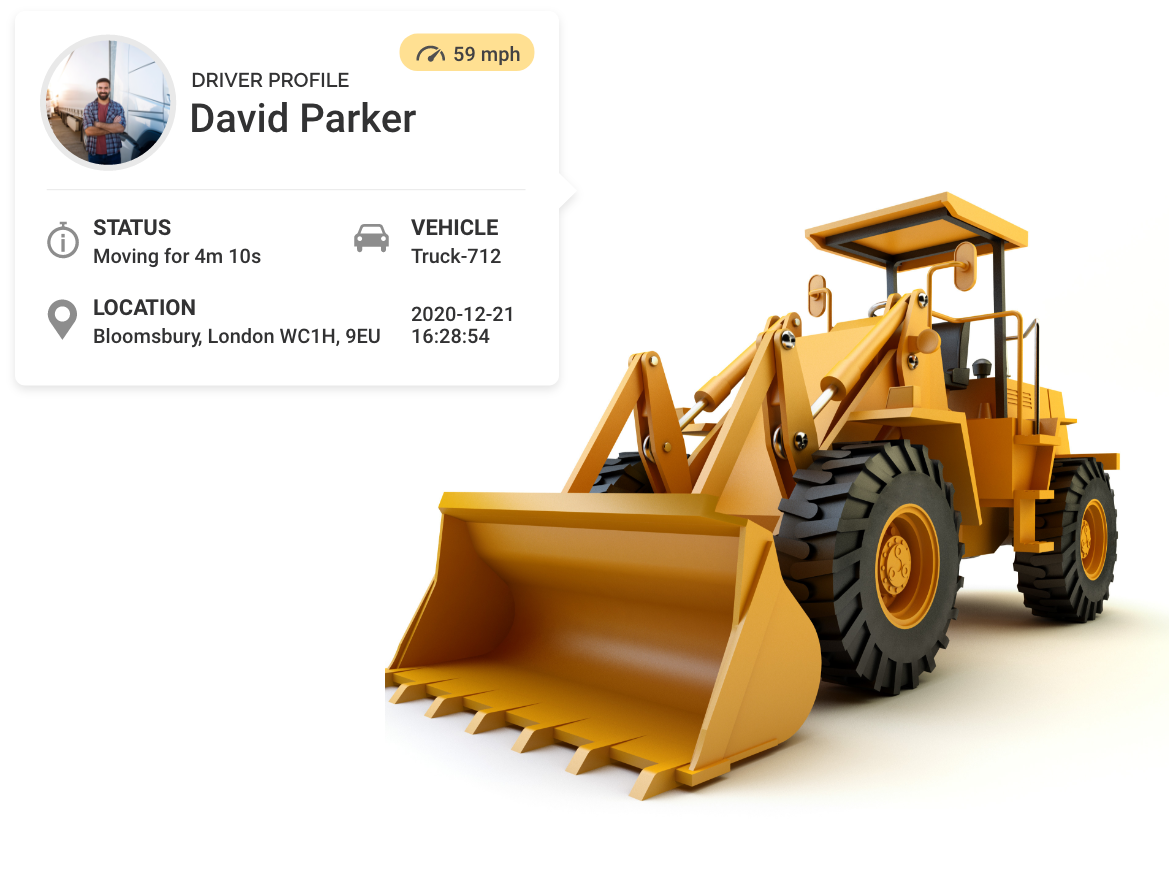 Fleet Tracking Machinery and Fleet Management Driver