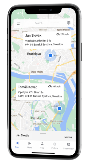 Live lokalizácia vozidiel app