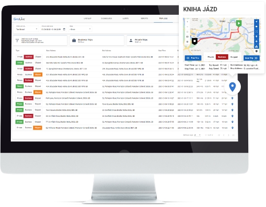 Gps dennik jazd