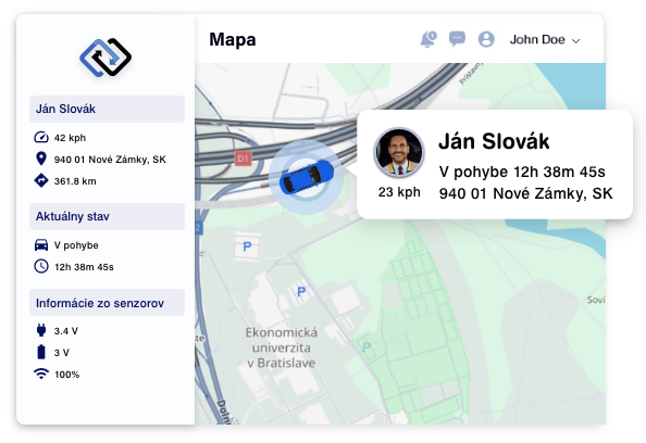 Live lokalizácia vozidiel v reálnom čase v cloudovej platforme GPSLive
