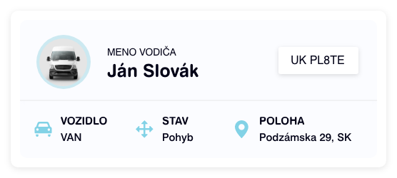 RFID identifikácia vodiča pre bezpečné používanie vozidiel flotily