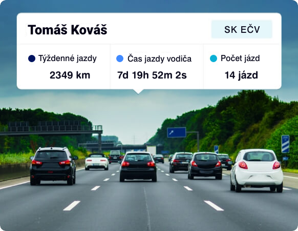 GPS lokalizácia áut, dodávok a nákladných vozidiel v reálnom čase na mape