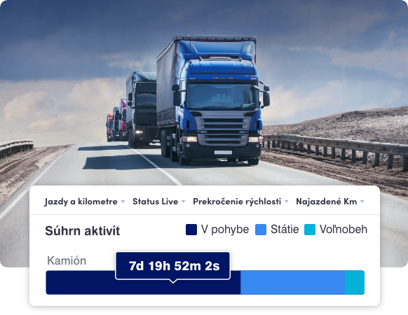 Monitorovanie polohy, trasy, rýchlosti a aktivity vozidiel v systéme GPSLive